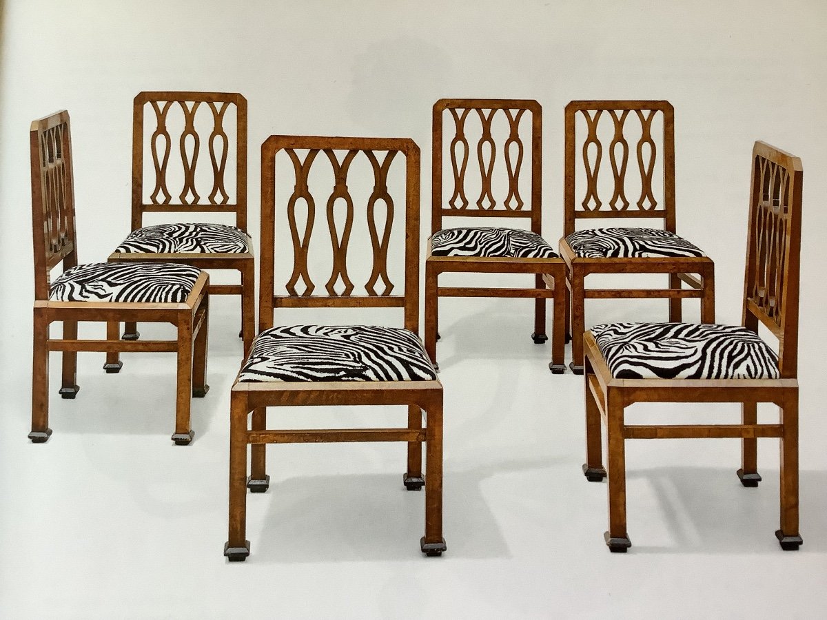 Six Charirs In Perfect Condition Italian Art Deco 1930